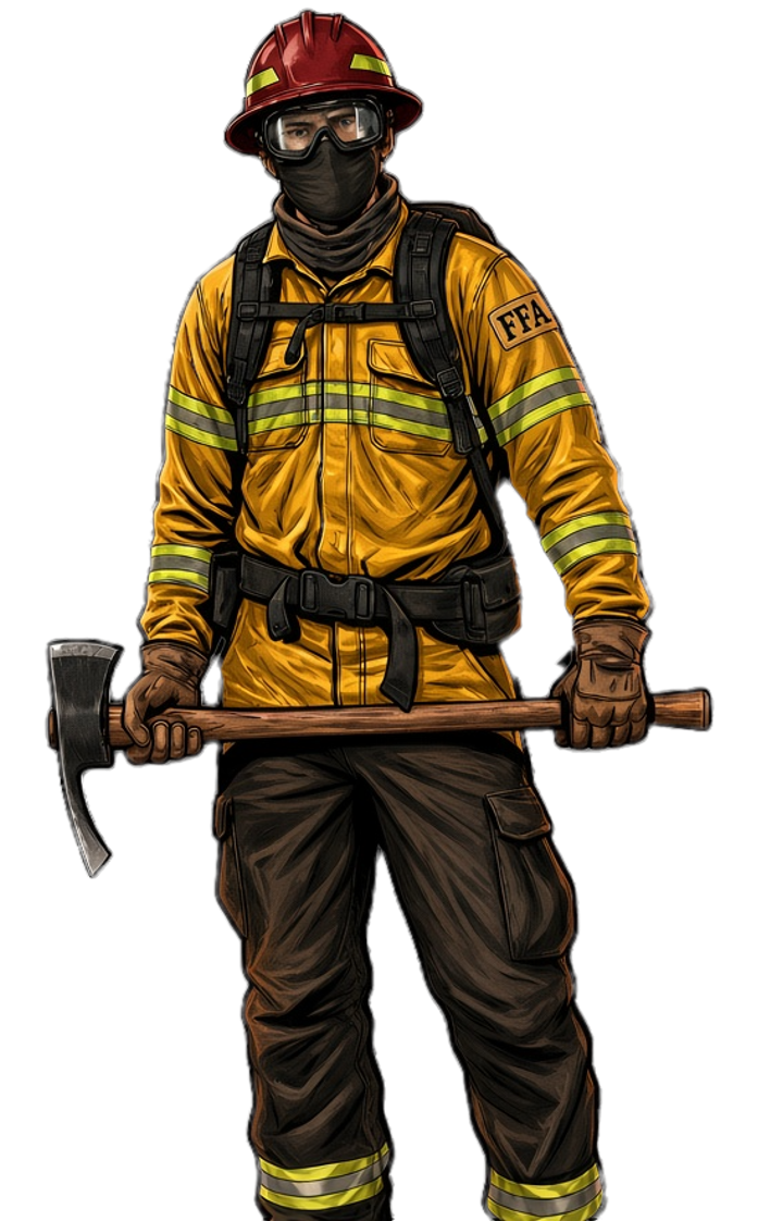 Bombera forestal FFA avanzando